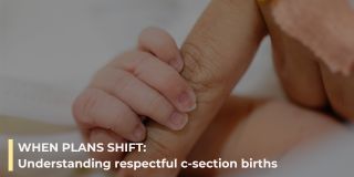Maternity team supporting a mother during birth.